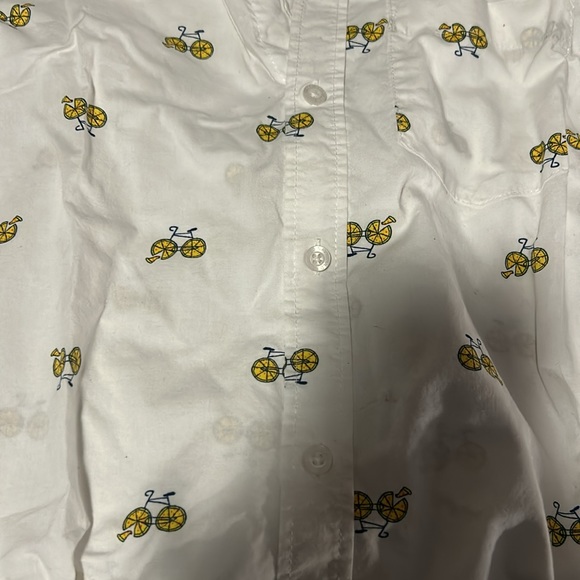 Boys Old Navy Bicycle Button Down Shirt - Large - Picture 2 of 5